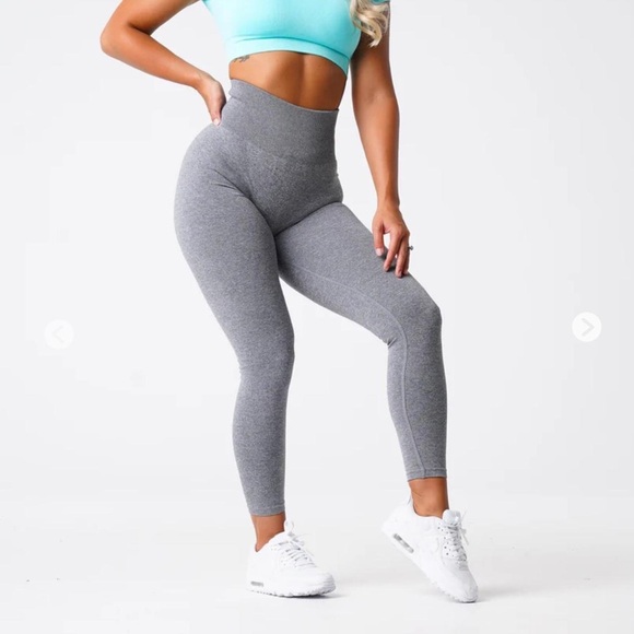 NVGTN Gray High-Waisted Leggings - Picture 1 of 9